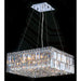 Cascade Polished Chrome Clear Crystal 12 Light Chandelier - Chandeliers