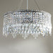 Cascade Polished Chrome Clear Crystal 12 Light Chandelier - Chandeliers
