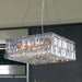 Cascade Polished Chrome Clear Crystal 12 Light Chandelier - Chandeliers