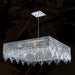 Cascade Polished Chrome Clear Crystal 12 Light Chandelier - Chandeliers