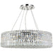Cascade Polished Chrome Clear Crystal 12 Light Chandelier - Chandeliers