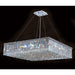 Cascade Polished Chrome Clear Crystal 12 Light Chandelier - Chandeliers