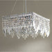 Cascade Polished Chrome Clear Crystal 12 Light Chandelier - Chandeliers