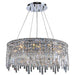 Cascade Polished Chrome Clear Crystal 12 Light Chandelier - Chandeliers