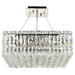 Cascade Polished Chrome Clear Crystal 12 Light Chandelier - Chandeliers