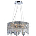 Cascade Polished Chrome Clear Crystal 12 Light Chandelier - Chandeliers