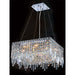 Cascade Polished Chrome Clear Crystal 12 Light Chandelier - Chandeliers
