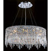 Cascade Polished Chrome Clear Crystal 12 Light Chandelier - Chandeliers