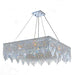 Cascade Polished Chrome Clear Crystal 12 Light Chandelier - Chandeliers