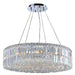 Cascade Polished Chrome Clear Crystal 12 Light Chandelier - Chandeliers