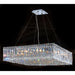 Cascade Polished Chrome Clear Crystal 12 Light Chandelier - Chandeliers