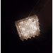Cascade Polished Chrome Clear Crystal 12 Light Flushmount - Flushmounts