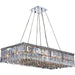 Cascade Polished Chrome Clear Crystal 16 Light Chandelier - Chandeliers