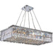 Cascade Polished Chrome Clear Crystal 16 Light Chandelier - Chandeliers