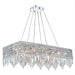 Cascade Polished Chrome Clear Crystal 16 Light Chandelier - Chandeliers