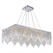 Cascade Polished Chrome Clear Crystal 16 Light Chandelier - Chandeliers