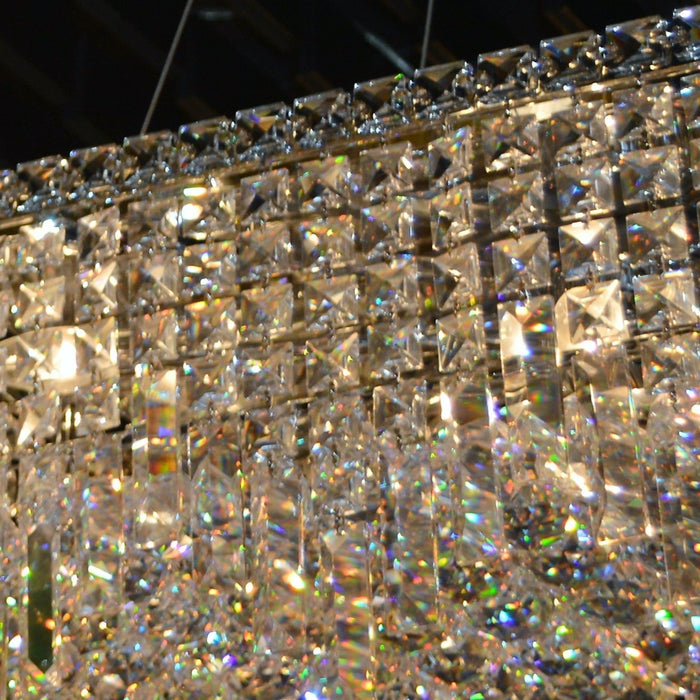 Cascade Polished Chrome Clear Crystal 16 Light Chandelier - Chandeliers
