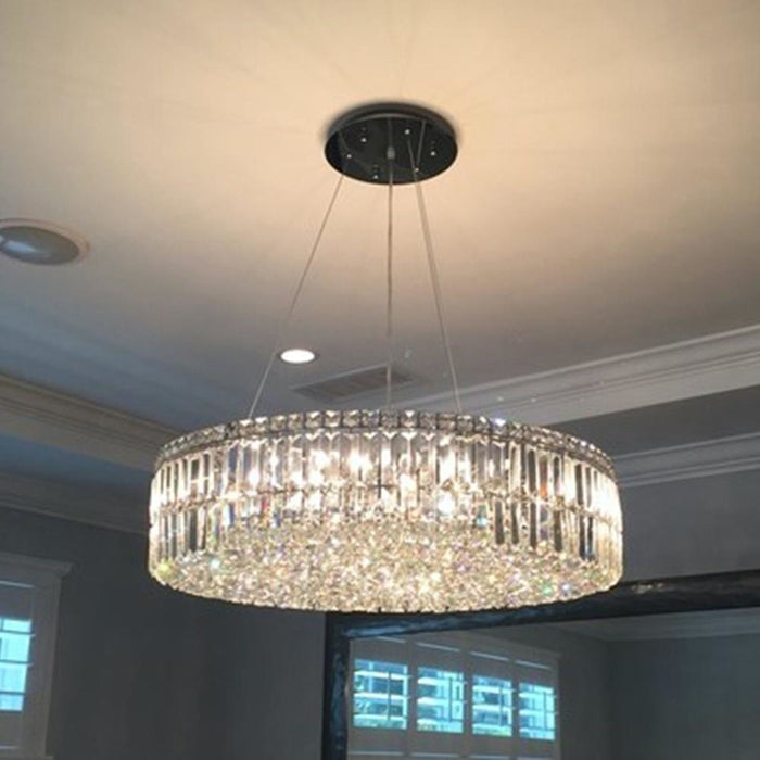Cascade Polished Chrome Clear Crystal 18 Light Chandelier - Chandeliers