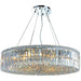 Cascade Polished Chrome Clear Crystal 18 Light Chandelier - Chandeliers