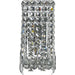 Cascade Polished Chrome Clear Crystal 2 Light Wall Sconce - Wall Sconces