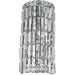 Cascade Polished Chrome Clear Crystal 2 Light Wall Sconce - Wall Sconces