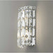 Cascade Polished Chrome Clear Crystal 2 Light Wall Sconce - Wall Sconces