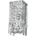 Cascade Polished Chrome Clear Crystal 2 Light Wall Sconce - Wall Sconces