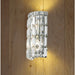 Cascade Polished Chrome Clear Crystal 2 Light Wall Sconce - Wall Sconces