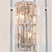 Cascade Polished Chrome Clear Crystal 2 Light Wall Sconce - Wall Sconces