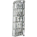Cascade Polished Chrome Clear Crystal 2 Light Wall Sconce - Wall Sconces