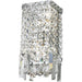 Cascade Polished Chrome Clear Crystal 2 Light Wall Sconce - Wall Sconces