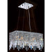 Cascade Polished Chrome Clear Crystal 4 Light Chandelier - Chandeliers