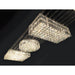 Cascade Polished Chrome Clear Crystal 4 Light Flushmount - Flushmounts
