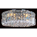 Cascade Polished Chrome Clear Crystal 4 Light Flushmount - Flushmounts