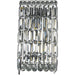 Cascade Polished Chrome Clear Crystal 4 Light Wall Sconce - Wall Sconces