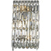 Cascade Polished Chrome Clear Crystal 4 Light Wall Sconce - Wall Sconces