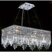 Cascade Polished Chrome Clear Crystal 6 Light Chandelier - Chandeliers