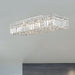 Cascade Polished Chrome Clear Crystal 6 Light Flushmount - Flushmounts