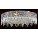Cascade Polished Chrome Clear Crystal 9 Light Flushmount - Flushmounts