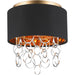 Catena Matte Gold 3 Light Flushmount - Flushmounts