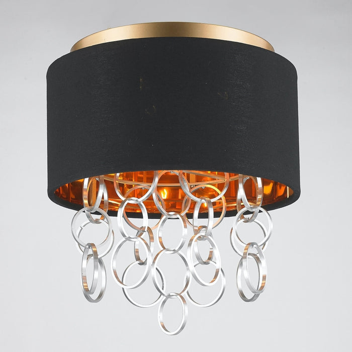 Catena Matte Gold 3 Light Flushmount - Flushmounts