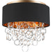 Catena Matte Gold 4 Light Flushmount - Flushmounts