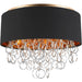 Catena Matte Gold 5 Light Flushmount - Flushmounts
