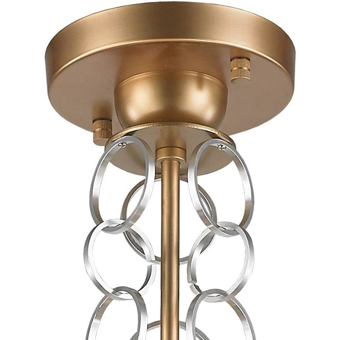 Catena Matte Gold 6 Light Flushmount - Flushmounts