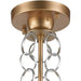 Catena Matte Gold 6 Light Flushmount - Flushmounts