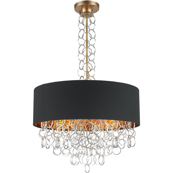 Catena Matte Gold 6 Light Flushmount - Flushmounts