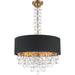 Catena Matte Gold 6 Light Flushmount - Flushmounts