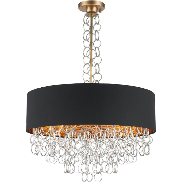 Catena Matte Gold 8 Light Flushmount - Flushmounts