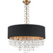 Catena Matte Gold 8 Light Flushmount - Flushmounts