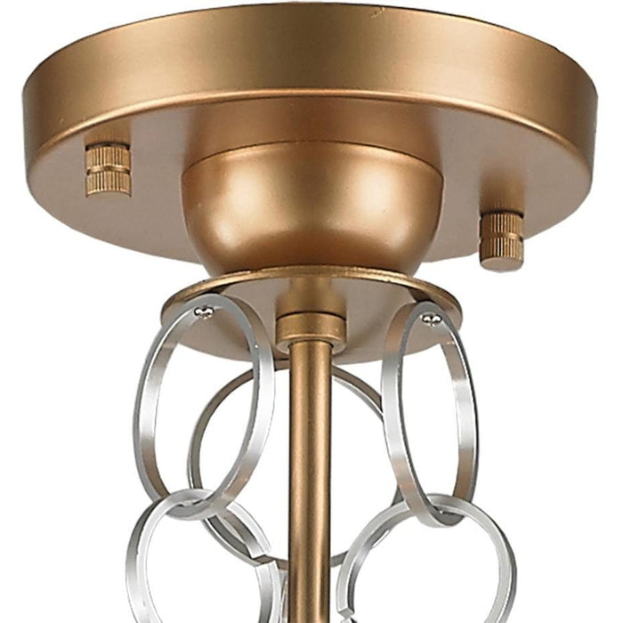 Catena Matte Gold 8 Light Flushmount - Flushmounts